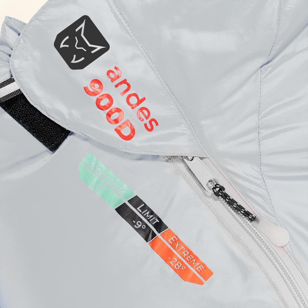 Altus Andes 900 K30 Saco de Dormir | Temperaturas -3°C|-9°C|-28°C, 0,9 kgs