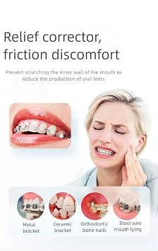 YANDY Orthodontic Wax for Braces 180 pcs, Individual Pack Strawberry Flavor