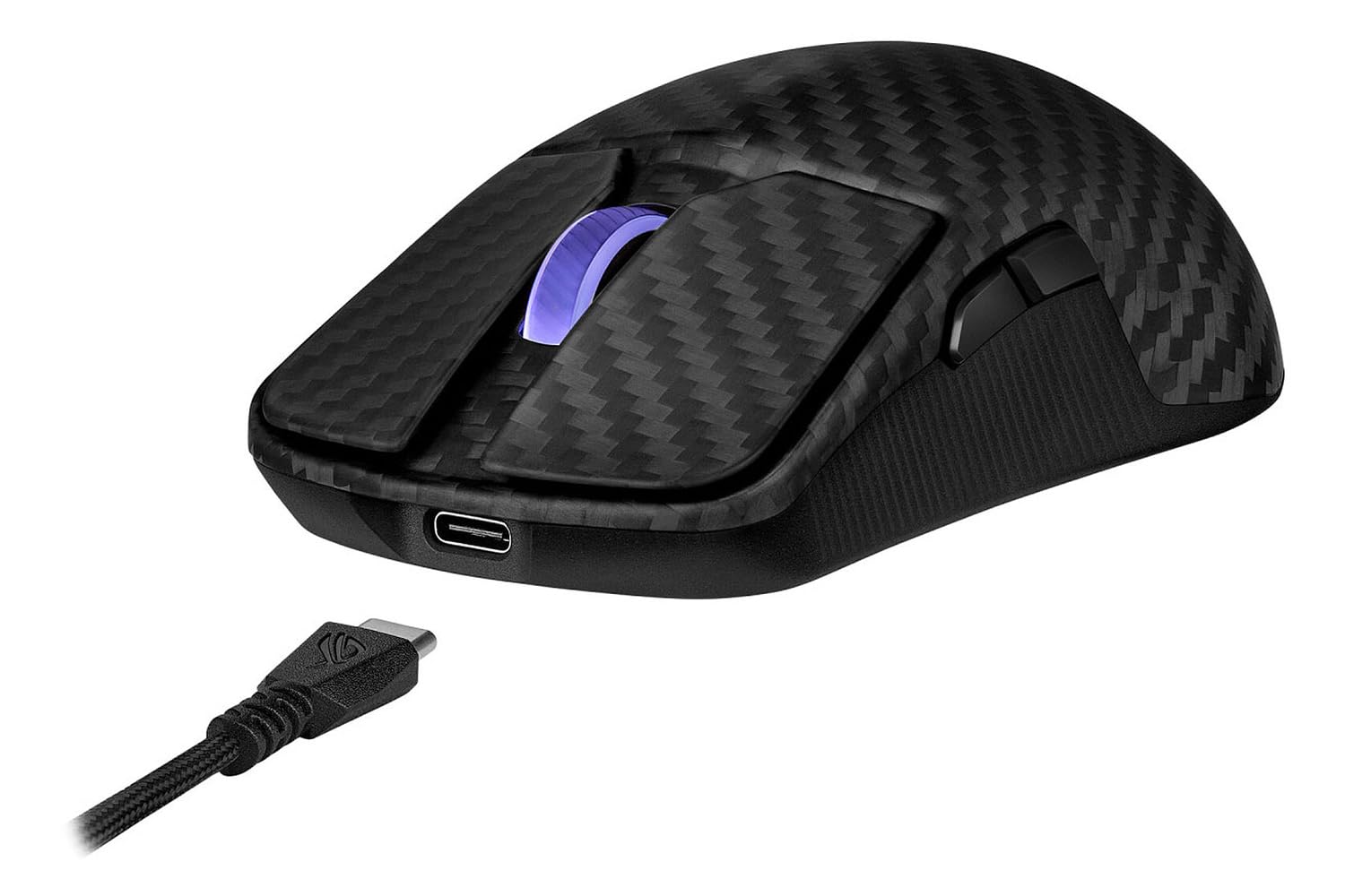 ASUS - ROG Harpe Ace Extreme - Souris Gaming Sans Fil Haut de Gamme de 47g, en Composite de Fibre de Carbone, capteur Optique ROG AimPoint Pro de 42 000 dpi, ROG Polling Rate Booster de 8 000