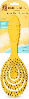 Burt’s Bees for Pets Detangling Pin Brush for Dogs with Medium to Long Hair with Handle Made from Recycled Plastics Collec...
