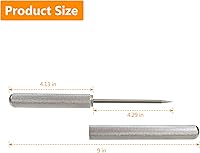 Vista 2 de Picador de hielo de aleación de aluminio, trituradora de hielo, cincel de té, púa de extracción de cuchillo triturado, herramienta profesional