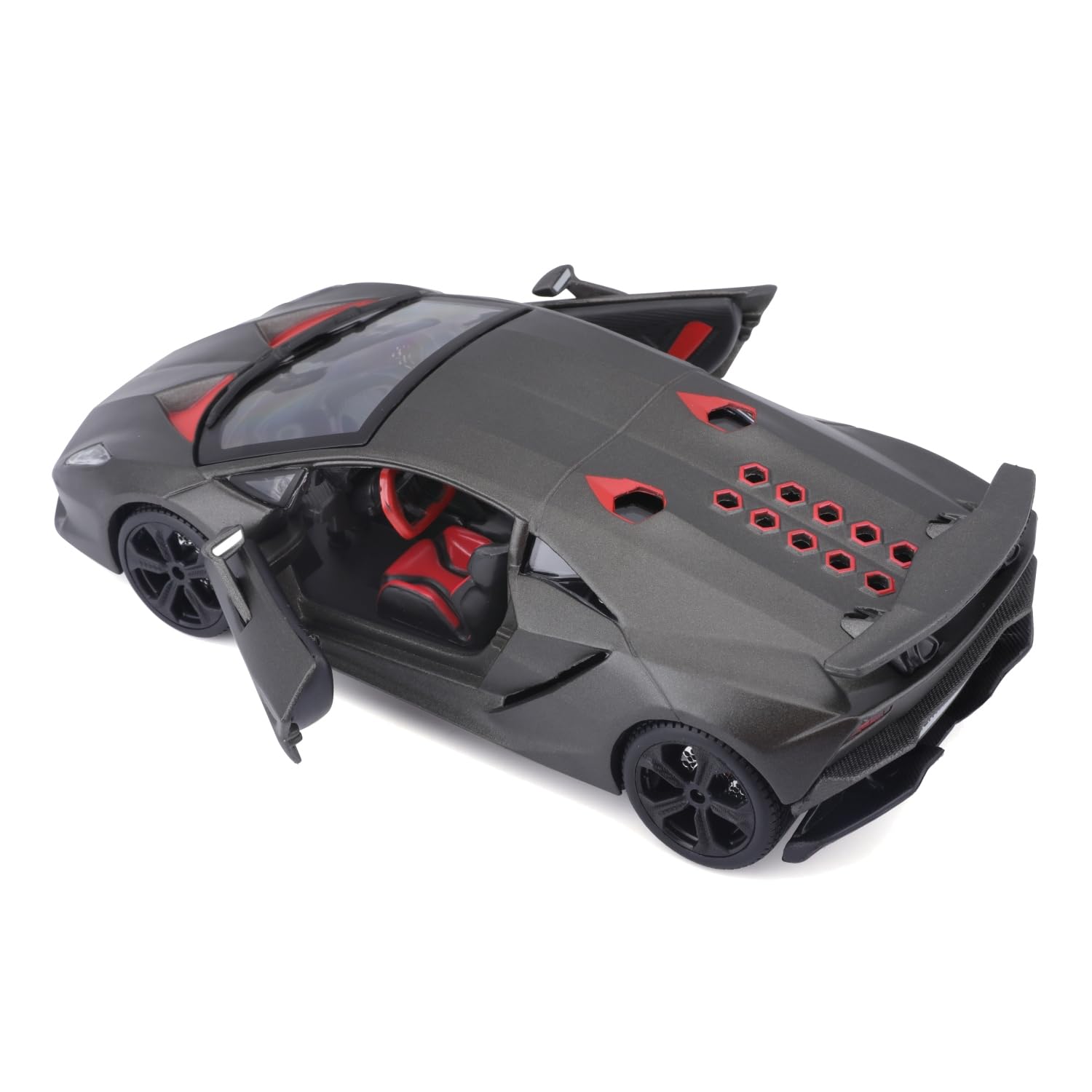Bburago 18-21061 - Lamborghini Sesto Elemento, Colore: grigio metallizzato