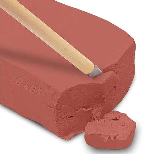 ReArt Arcilla de modelado de secado al aire, para esculpir, lanzamiento de ruedas, construcción a mano, arcilla de modelado multiusos de 10 libras