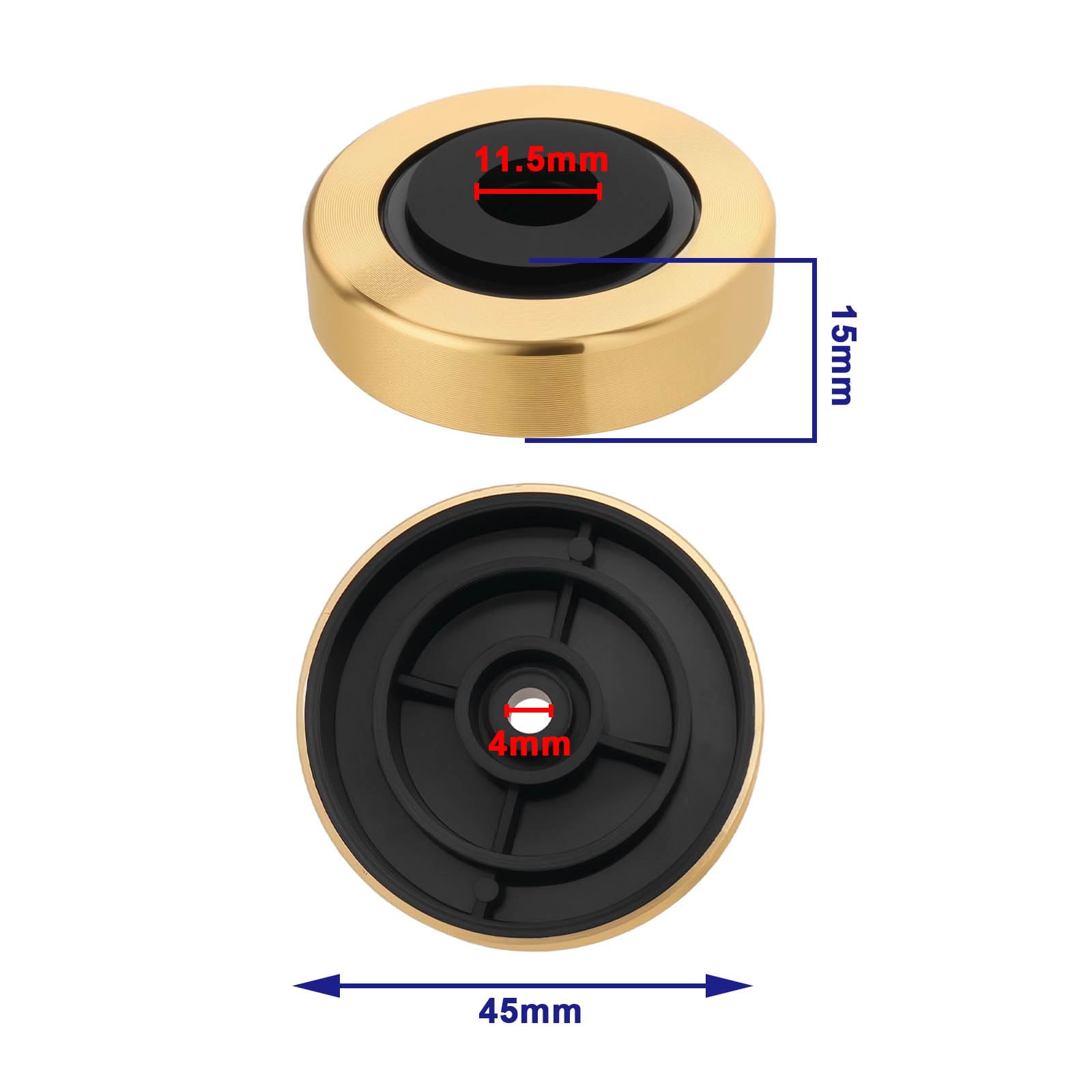 Speaker Shock Absorber Pads, HiFi Speaker Isolation Feet Metal - View #12