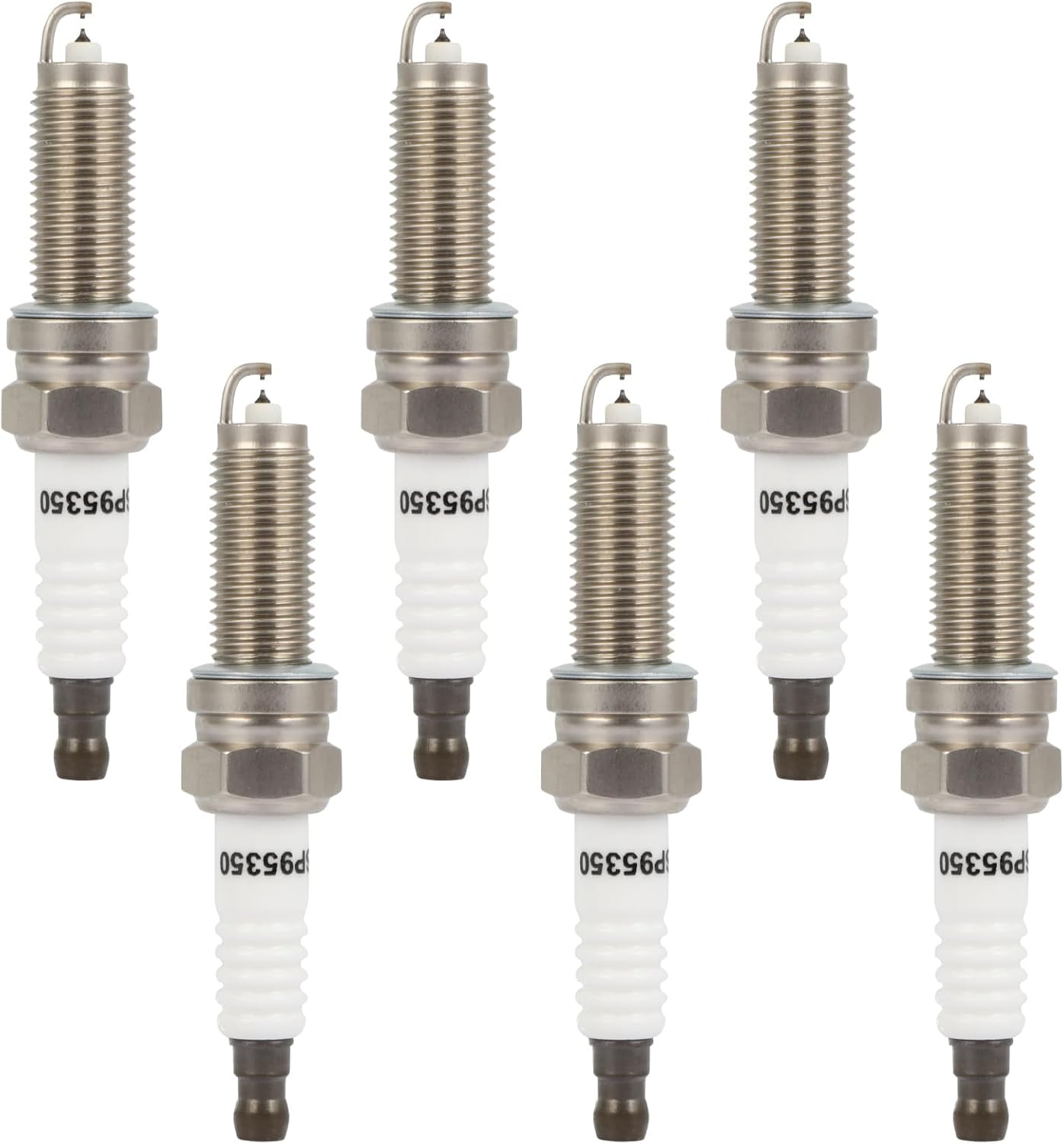 SCITOO Double Iridium Spark Plugs 95350 for Honda Pilot 2016-2020, for Odyssey 2018-2021, for Ridgeline 2017-2020, Passport 2019-2021 & for Acura MDX 2014-2020, TLX 2015-2020, RLX, 3.5L Pack of 6