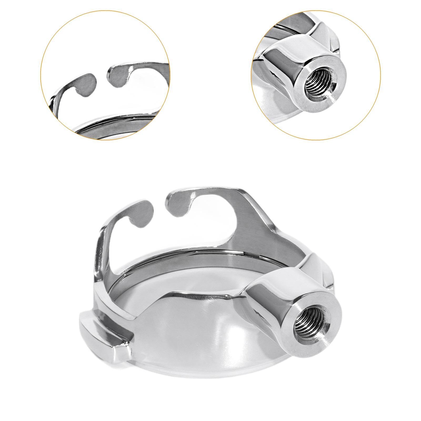 Pieza de Repuesto para El Cabezal Del Compatible con Accesorios E61, Portafiltro Sin Fondo de 58 Mm con Doble Orejeta para Cafeteras