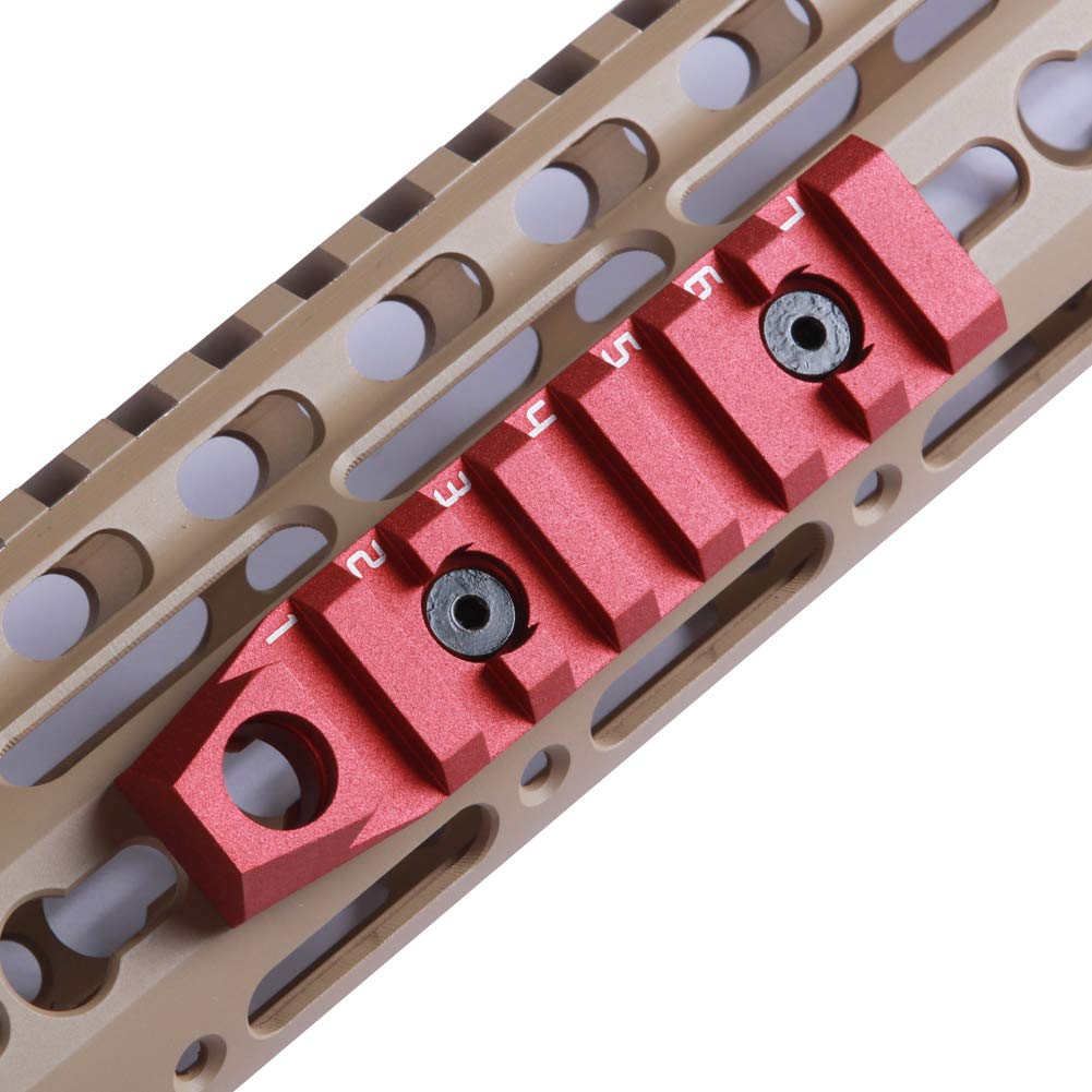 Buy TuFok Keymod Picatinny Rail Adapter - Keymod Rail Section, Rail ...