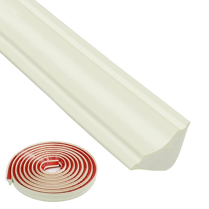 Buy Peel and Stick Trim Molding 16.4 Feet, Ceiling Baseboard Trim SelfAdhesive, Flexible