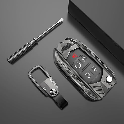 Miniatura 3 de SUNCARACCL Funda para llavero Chevy con llavero, aleación de zinc, funda de protección completa para llave inteligente Chevrolet Equinox Camaro
