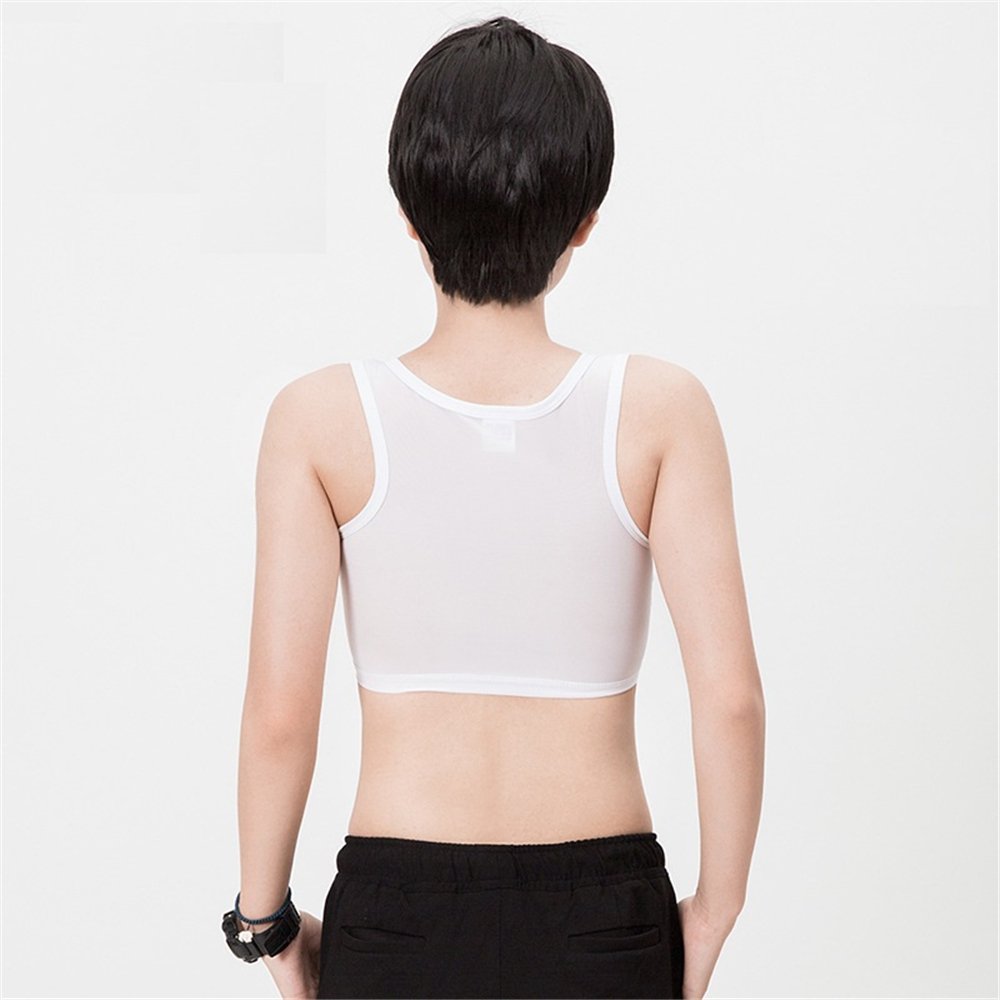 BaronHong Type homosexuel Beau T contrainte de Poitrine Plate Soyeux Transparent en Tissu Non bandé