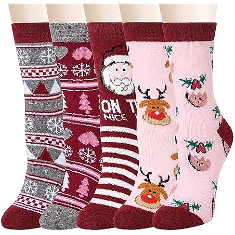 5 Pairs Women's Thermal Wool Socks Cover