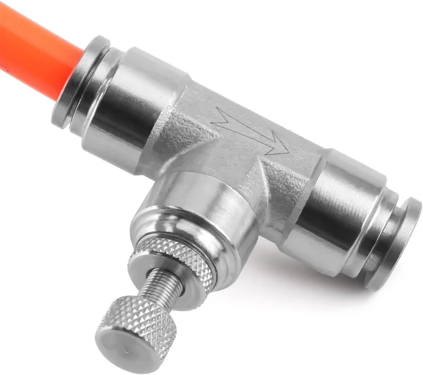 304 Stainless Valve Speed Regulation SA/PA Push To Connect Hose 4mm 6mm 8mm 10mm 12mm Pressure Control Pneumatic Throttle Valve (Color : 4mm)