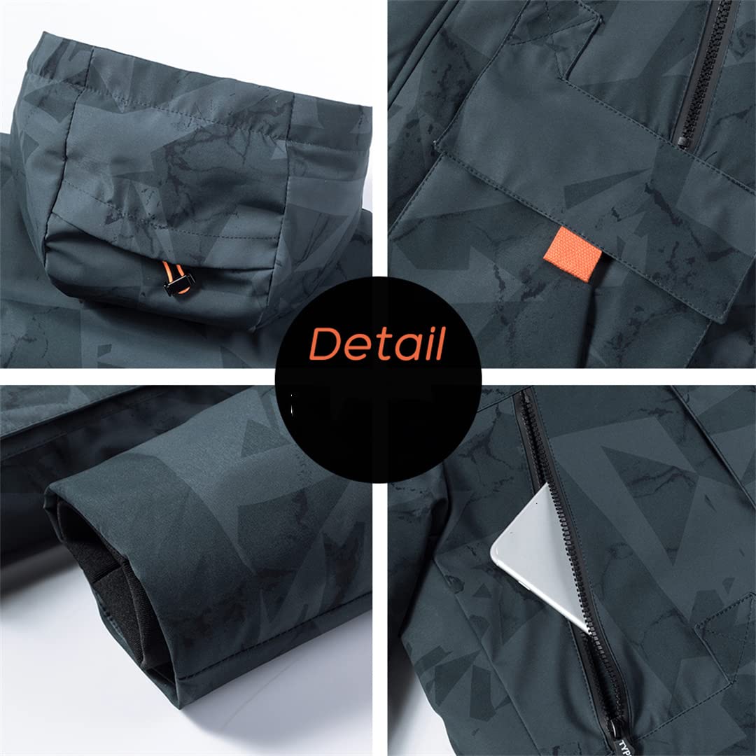 Mokkpeq Parka Larga con Capucha para Hombre