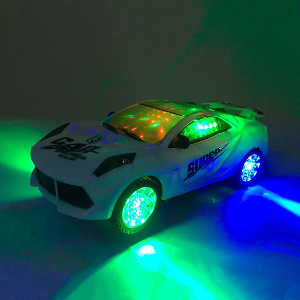 ELEGANT LIFESTYLE Musical Super Racing Car Bump & Go 3D, 360 Degree Full Rotation Lighting and Musical Fun | Toy for Kids and Fancy Item for Fun | Multicolored Light and Quick Movement (B0B65W8WR3) Amazon Price History, Amazon Price Tracker