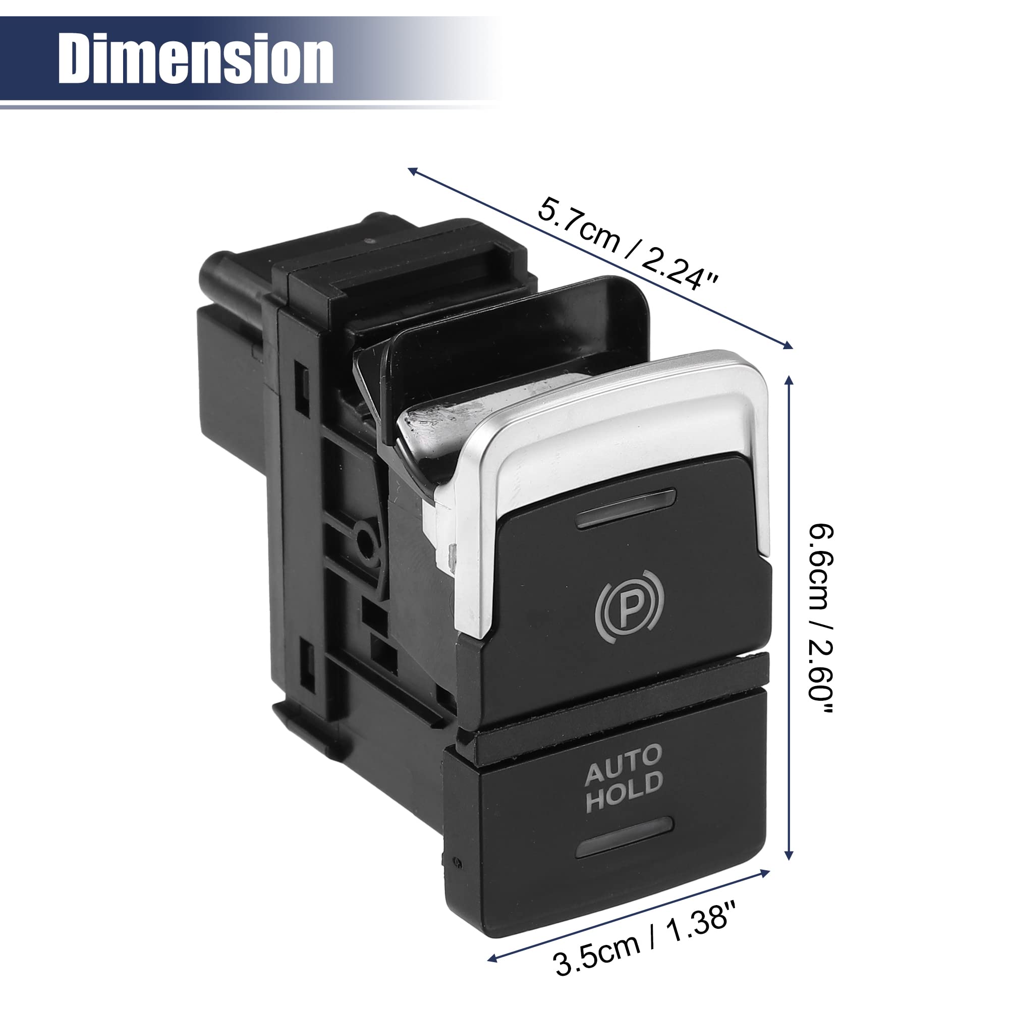 Pulsante Freno A Mano Elettrico Per Golf 7 - Originale 5G0927225B/5G0927225D | Compatibile Con Modelli 2012-2020 - Foto 4
