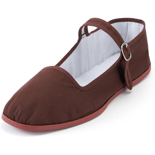 Women’s Mary Jane Flats, Classic Cloth China Flats, Chinese Slippers for Women, Kung Fu Shoes, China Doll Shoes, Tai Chi Shoes