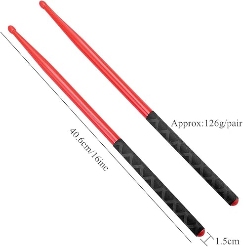 Miniatura 10 de Baquetas antideslizantes para juego de batería 5A, duradero, para adultos, accesorios de percusión de instrumentos musicales
