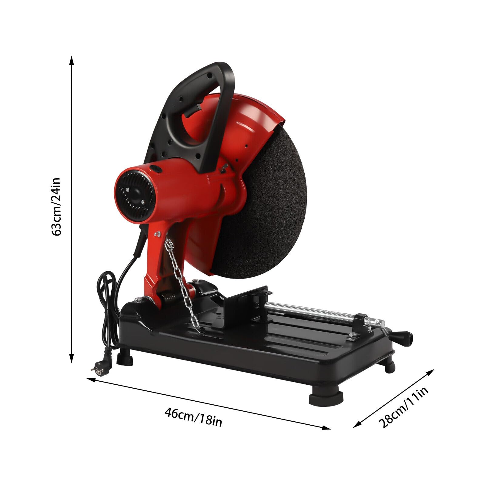 Kappsäge 2800W 3800 U/min - 355mm Sägeblatt Für Metall & Holz