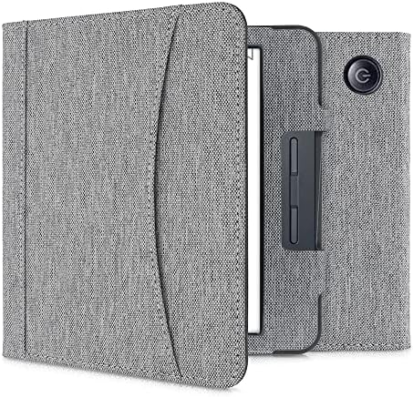 Coque à rabat design Slim Hard pour Kobo Libra H2O Black Graphic Noir