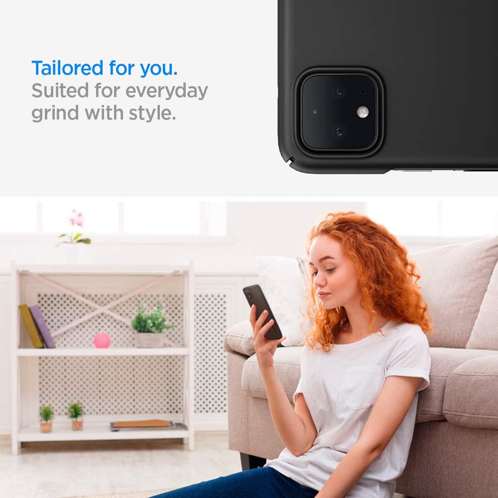 Review Spigen Thin Fit Designed for Google Pixel 4 XL Case (2019) - Black