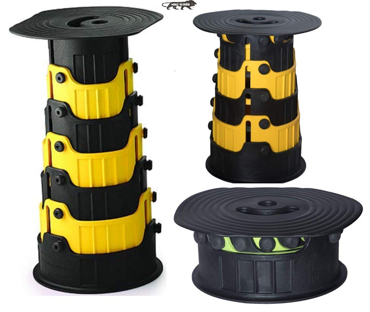 Rasikvar Foldable Retractable Adjusting Stool Telescopic Stool for Fishing Hiking Stool for Adults and Kids Table for Kitchen Office Picnic Camping Garden Outdoor Stool (B08X7DFHYS) Amazon Price History, Amazon Price Tracker