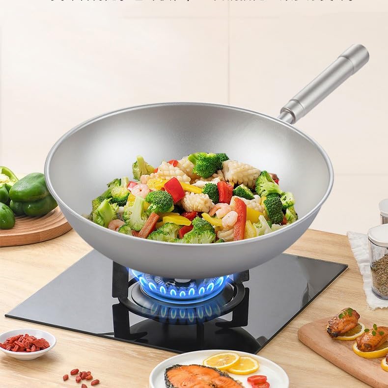 Wok de acero aleado con mango desmontable 30cm miniatura 6