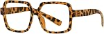 Eyekepper 6 Pack Oversized Reading Glasses Square Readers for Men
