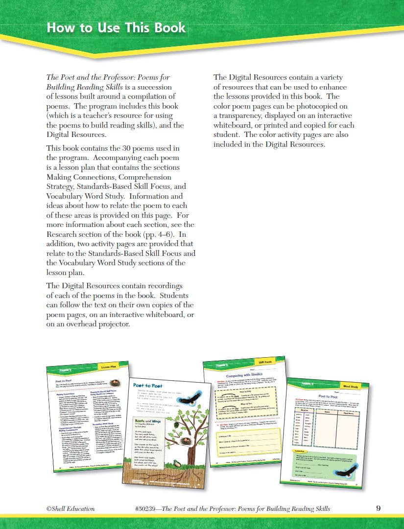 Poems for Building Reading Skills Level 5 (Level 5): Poems for Building Reading Skills [With CDROM and CD (Audio)]: Grade 5 (The Poet and the Professor)