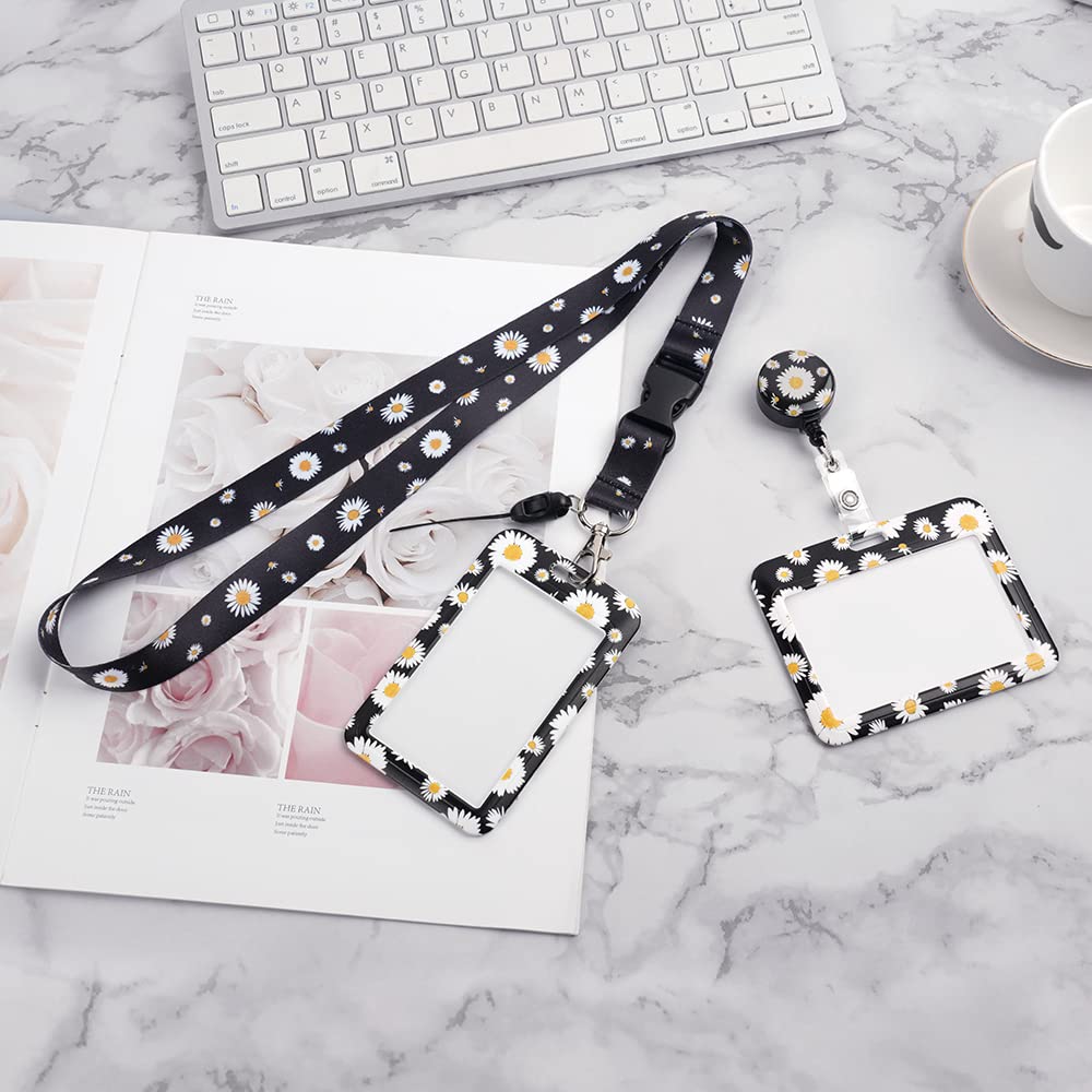 Vicloon Lanyard Porta Badge Retrattile Bobina Clip Rigido con Verticale Orizzontale per Identificativi Chiavi Fotocamera