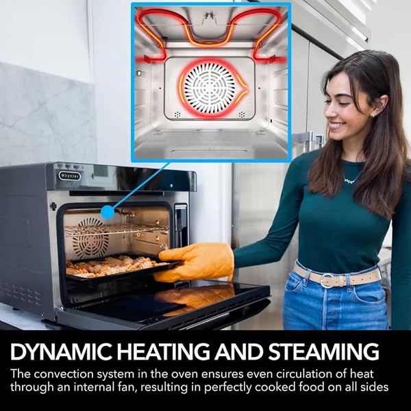 Whynter Combi oven 10-in-1 Multi-Function Steam,Air Fryer, Broil, Bake, Yogurt Maker, Dehydrator, 2026 Edition, Intelligent Convection 40 Quart Large Capacity Counter Top TSO-488GB-2 by Whynter - Image 4