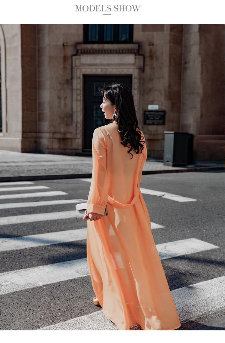 PRINCESS BRIDE Cárdigan tipo kimono transpirable de verano para mujer, con cinturón, protección solar, chal drapeado para la playa