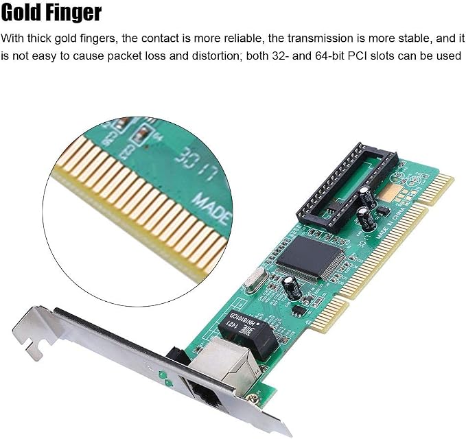 Tarjeta de red PCI, tarjeta de red Ethernet Gigabit de un puerto 10/100/1000 Mbps para computadoras de escritorio con Windows 7/8/10 y Linux miniatura 4
