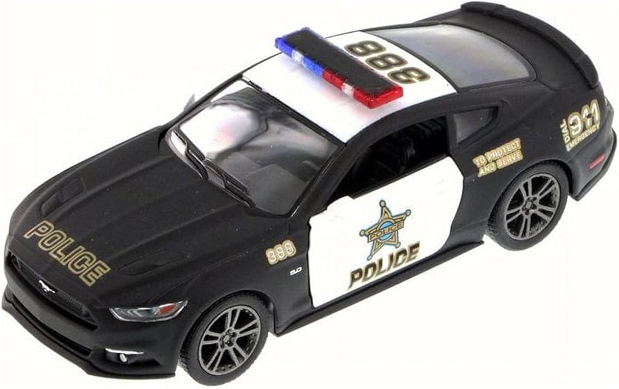 Amazon.com: KiNSMART 2015 Ford Mustang Gt Black & White State