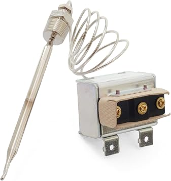 1177 High Limit Fryer Switch LCCM2003000 Replacement for ATOSA 301030005 Gas Fryer Hi Limit Thermostat with 3/8" Mpt Stuff Box Hi Limit 232C/450F