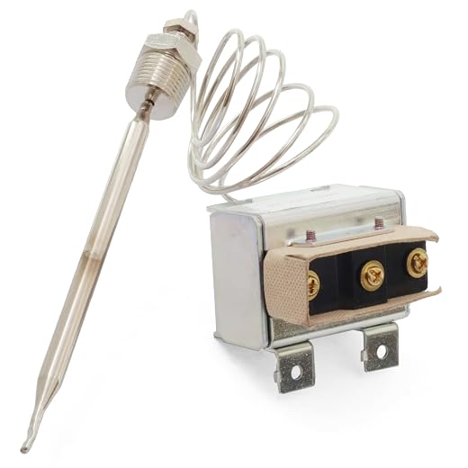 1177 High Limit Fryer Switch LCCM2003000 Replacement for ATOSA 301030005 Gas Fryer Hi Limit Thermostat with 3/8" Mpt Stuff Box Hi Limit 232℃/450°F