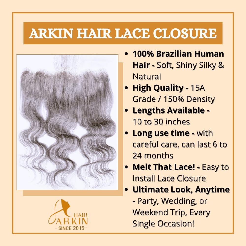 Grey Colored 13x4 HD Lace Frontal Human Hair Remy Hair Silver Grey Colored Body Wave Frontal Human Hair 13x4 HD Transparent Lace Free Part Ear To Ear Full Lace Frontals Colored Grey 18inch