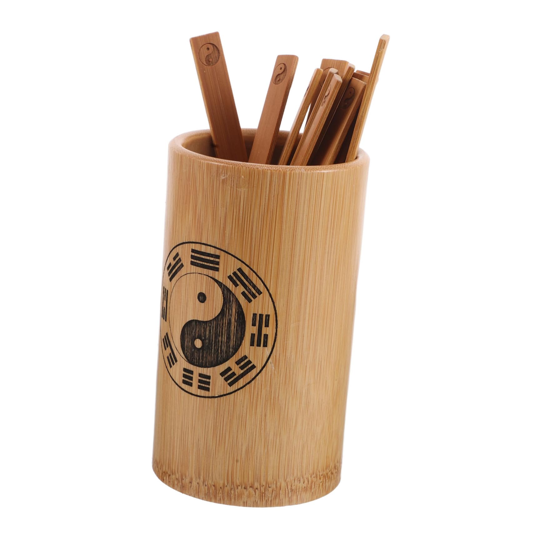 Kit di Bastoncini di bambù Giocattolo per cartomanzia I Ching con estetica Tradizionale e Caratteristiche di Armonia Feng Shui per Uso educativo culturale all'aperto e in Ufficio