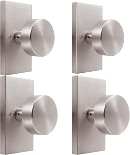 Brushed Satin Nickel Dummy Door Knob Interior Dummy Door Handles