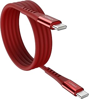 UTRAX 65W Type-C to Type-C Cable | 2M Fast Charging Cable with Premium Metal Connectors, Durable TPE Material, Red Price In India
