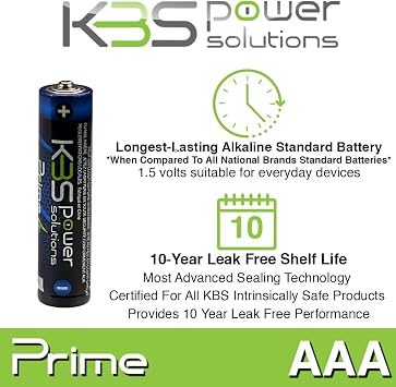 Prime AAA Alkaline Batteries 24-Pack, 1.5V Long-Lasting, Reliable Power for Everyday Devices, High-Performance Energy for Home, Office & Travel