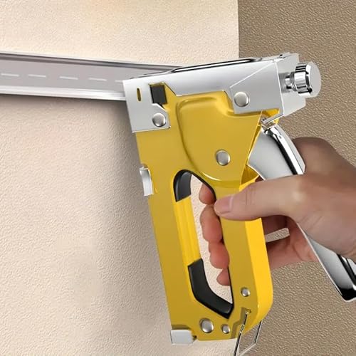 Grampeador de Tapeceiro Alta Pressão Profissional Manual + 600 Grampos Ferramentas Profissional - En