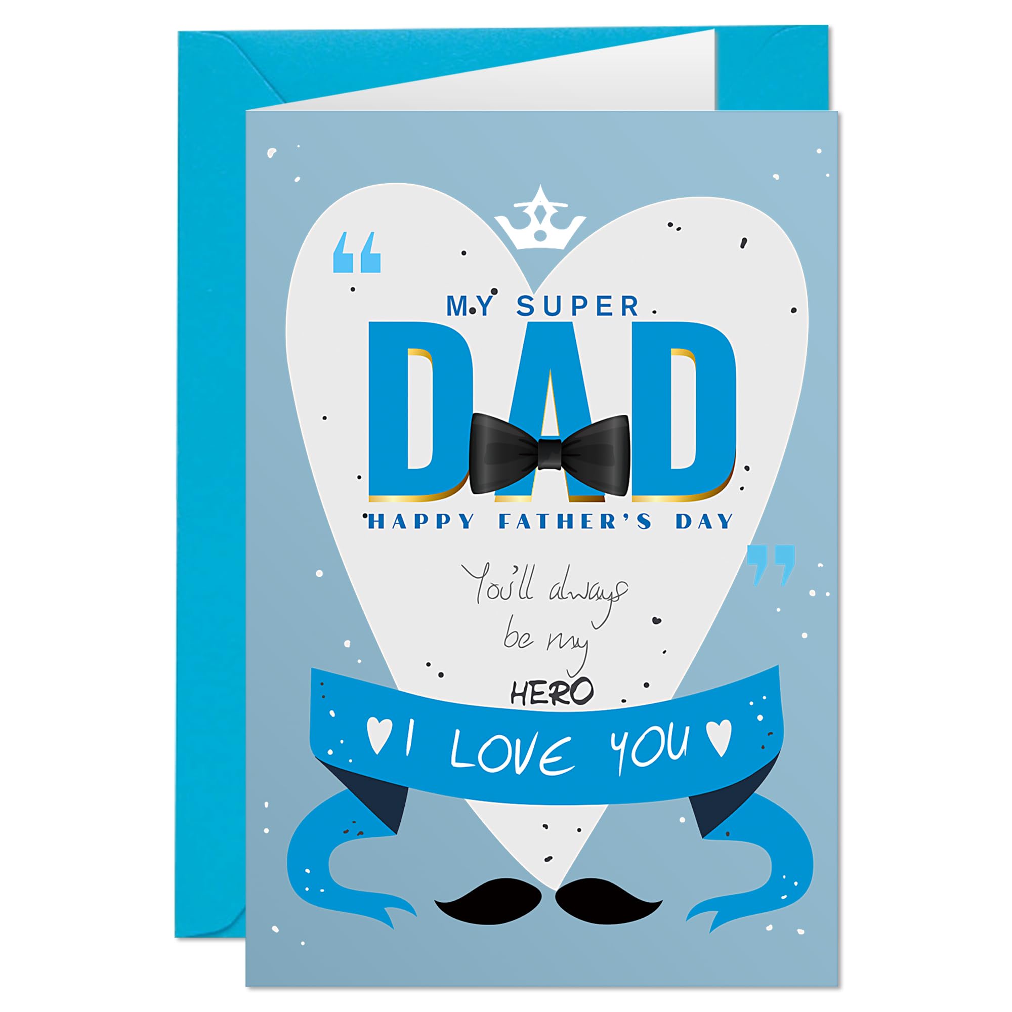 Father's Day Gifts - Fathers Day Card, Dad Gifts for Fathers Day from Daughter Son Kids Wife - Father's Day Cards, Daddy Birthday Cards, Sticker-
