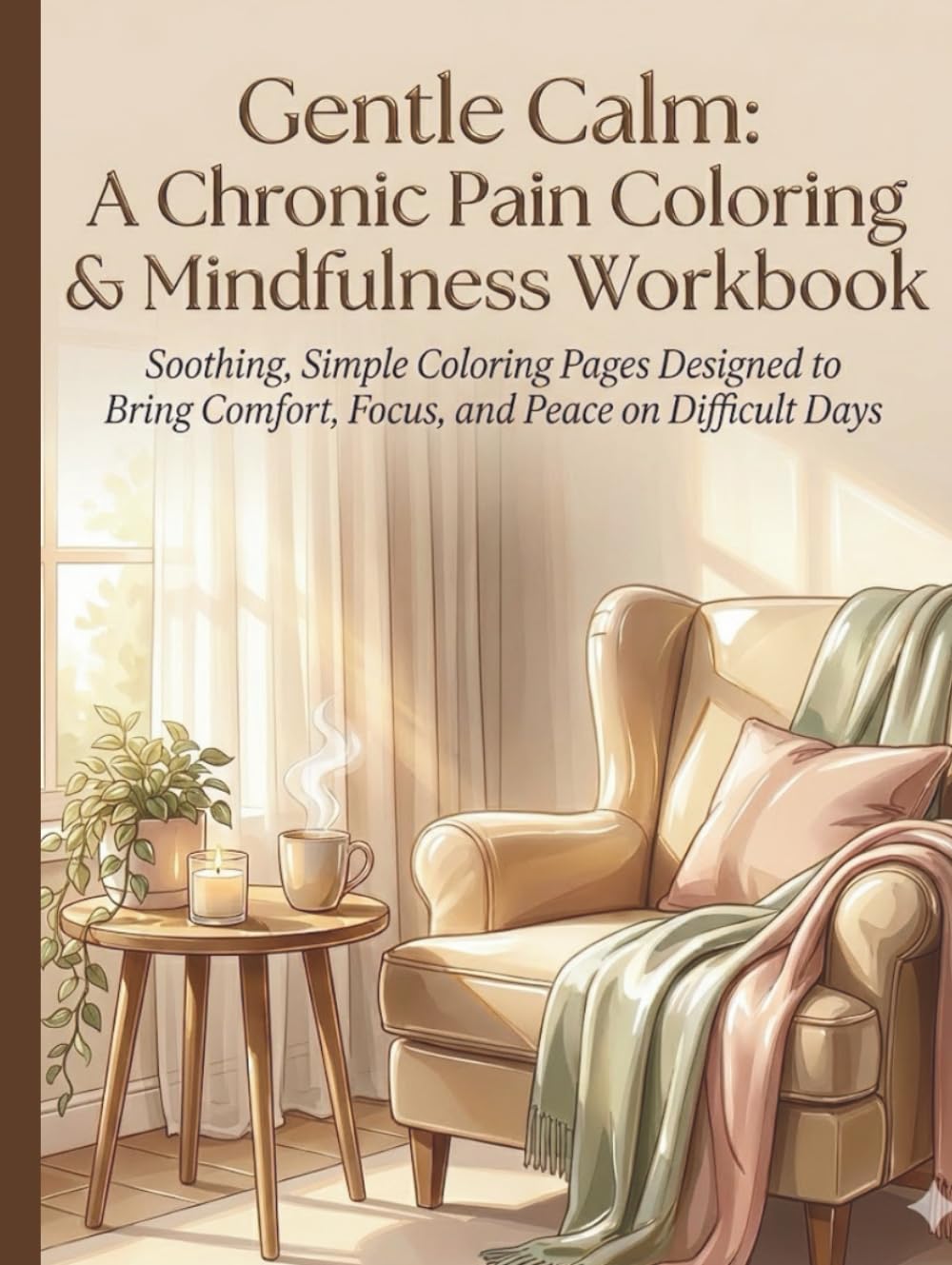 Gentle Calm: A Chronic Pain Coloring & Mindfulness Workbook: Soothing, Simple Coloring Pages Designed to Bring Comfort, Focus, and Peace on Difficult Days