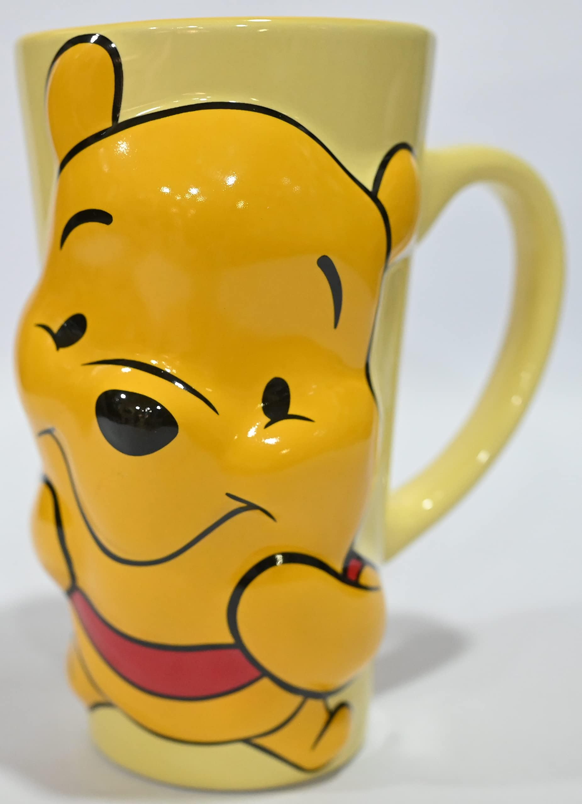 PHILAIMPEX Cartoon Character, Pooh 3D Embossed/Sculpted Mug Coffee Tea Milk Mug 300 ml Quote | Gift for Couple | Daughter | Birthday | Friends | Sister | Brother | Kids | | Valentine Day | Funky
