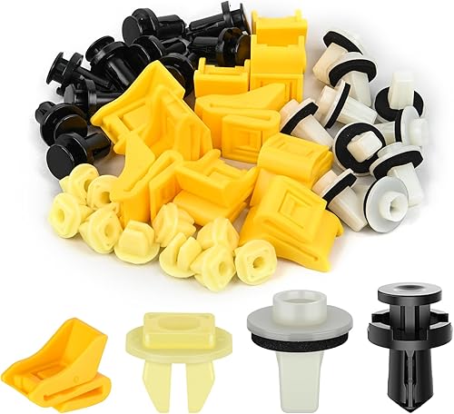 Vista 17 de GOOACC GRC-70 - 35 piezas de pernos de protección contra salpicaduras para motor, parachoques guardabarros, retenedor de empuje, clips de remache