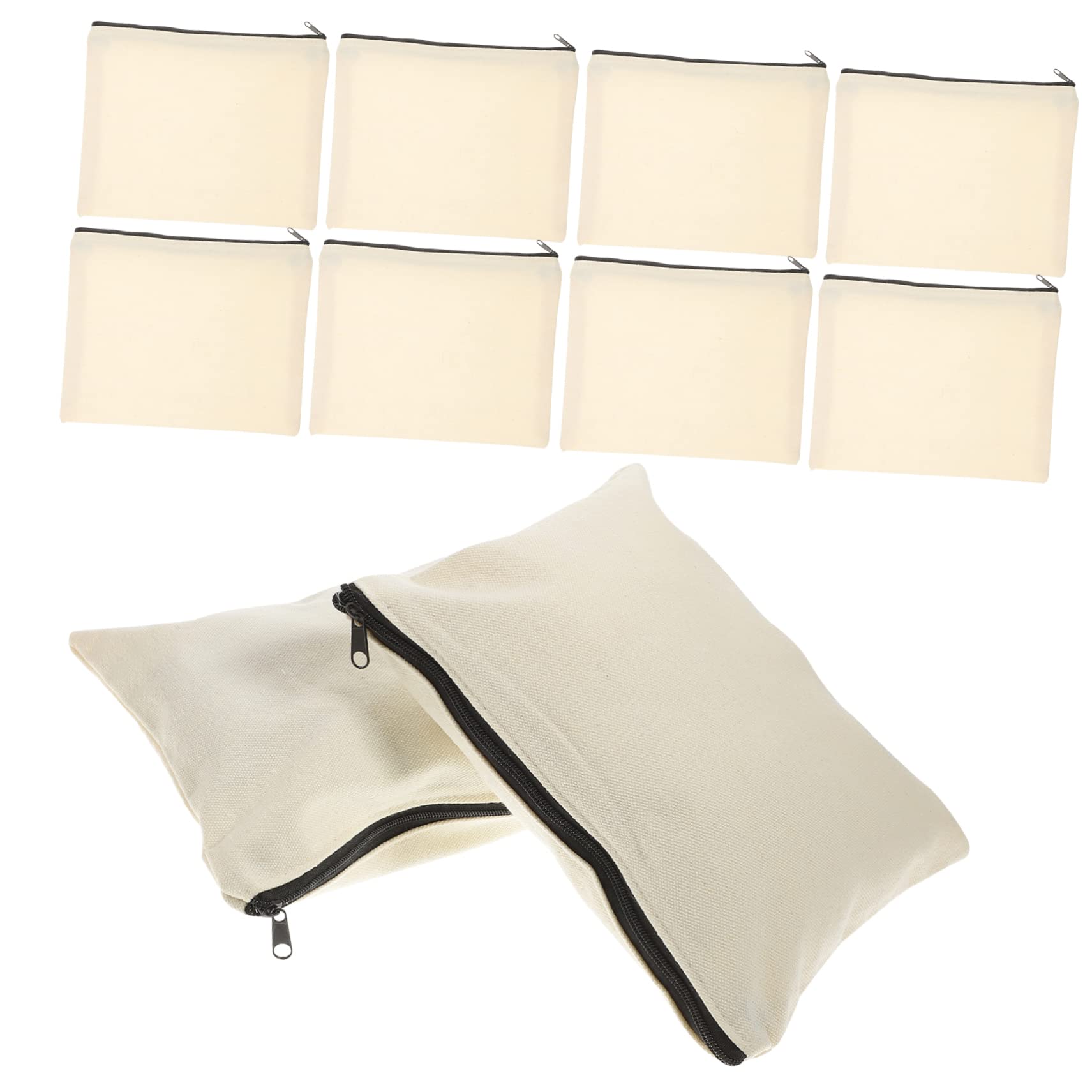 Bolsa de Herramientas Cremallera de Lona Beige 10 Piezas