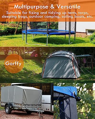 Gorffy Bungee Cord with Balls,75 pcs Tarpaulin Bungee Balls 5.9",Bungees Cord Ball Heavy Duty Bungees Strap Ties with Ball,Elastic Ties Bungee Tie for Tarpaulin,Camping Tarp,Luggage and Household - Image 2