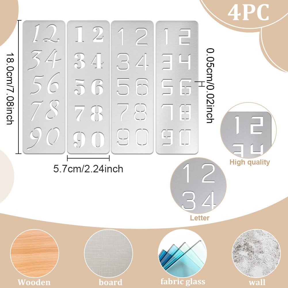9 pezzi Bullet Journal Stencil Metallo Planner DIY Disegno Template Pittura Stencil per Diario Scrapbooking