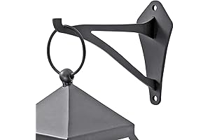 2 Piece 6" Wrought Iron Lantern Hook for Wall Hanging