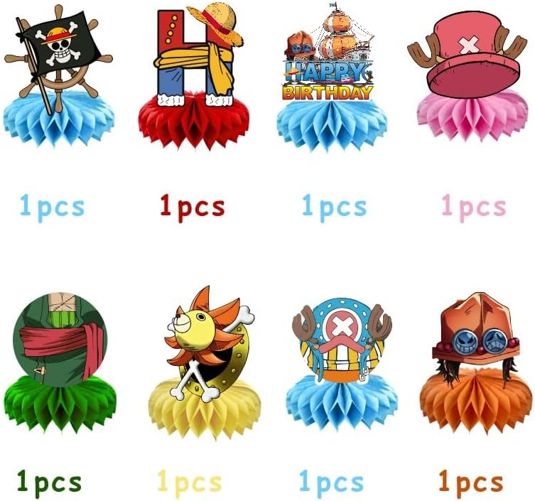 8Pcs H Honeycomb Table Centerpiece Birthday Party Supplies Table Decorations for Kids Party Decorations.